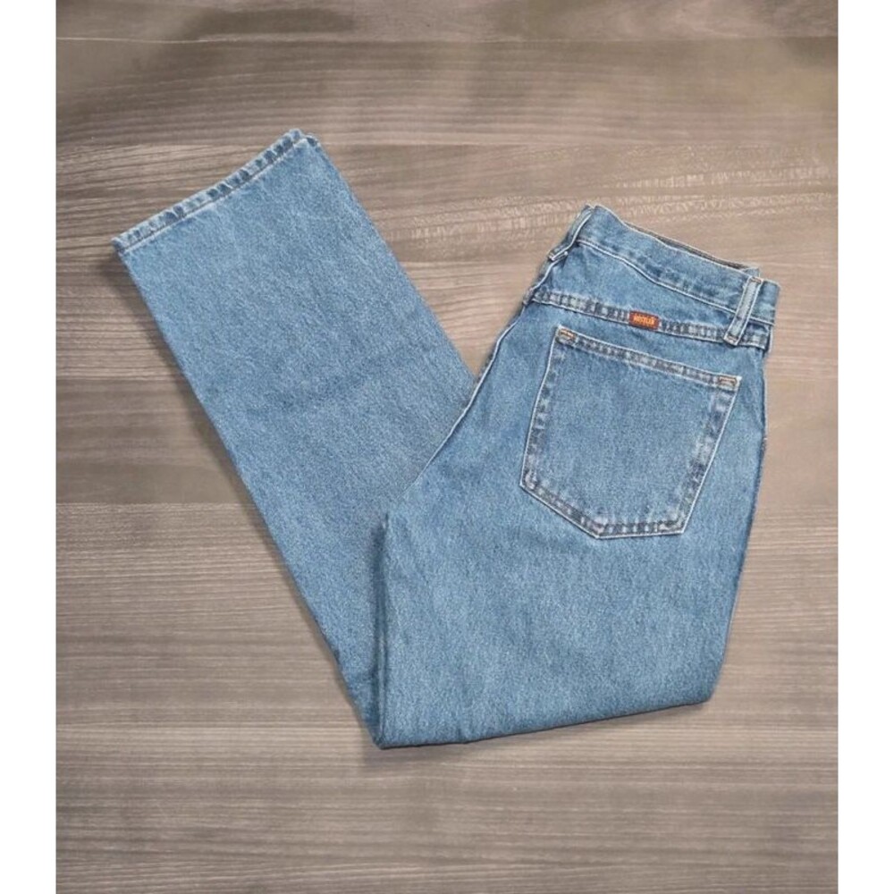 Rustler Straight Leg Blue Denim Jeans Mens Size 32x30